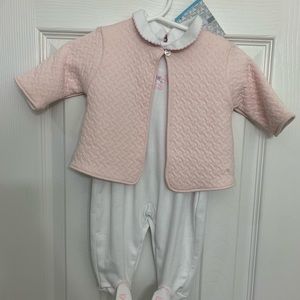 Kissy Kissy Footie Set with Cardigan NWT Newborn